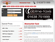 Tablet Screenshot of newmarket-taxis.co.uk